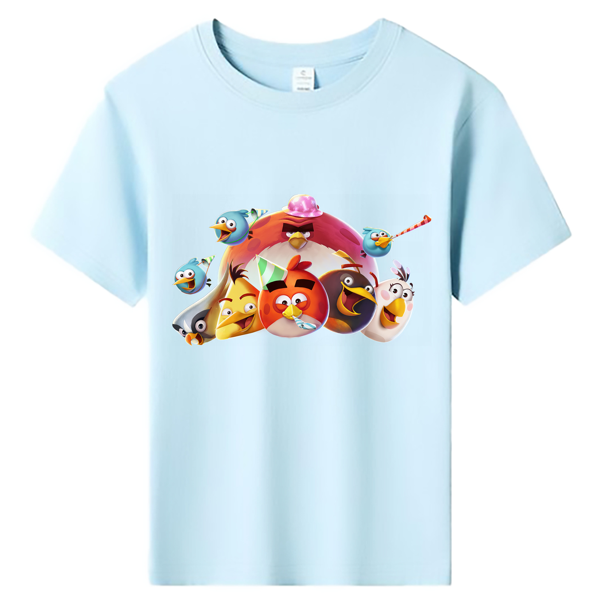 （画像用） Angry Birds アングリーバード 綿100％キッズTシャツ（フロントプリント）